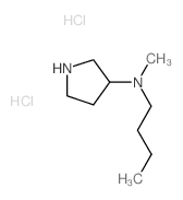 N-Butyl-N-methyl-3-pyrrolidinamine dihydrochloride Structure