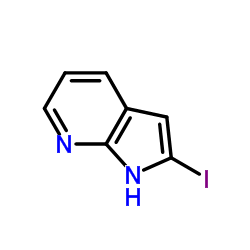 2-iodo-1H-pyrrolo[2,3-b]pyridine Structure