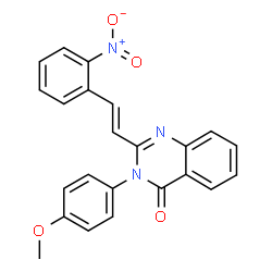 2-(2-{2-nitrophenyl}vinyl)-3-(4-methoxyphenyl)-4(3H)-quinazolinone picture