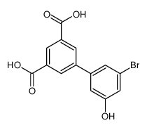 5-(3-bromo-5-hydroxyphenyl)benzene-1,3-dicarboxylic acid结构式