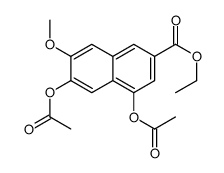 Ethyl 4,6-diacetoxy-7-methoxy-2-naphthoate Structure