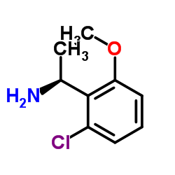 (1S)-1-(2-Chloro-6-methoxyphenyl)ethanamine Structure