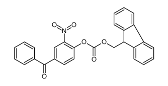 (4-benzoyl-2-nitrophenyl) 9H-fluoren-9-ylmethyl carbonate Structure