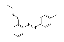 N-ethylidene-S-(2-(p-tolyldiazenyl)phenyl)thiohydroxylamine Structure