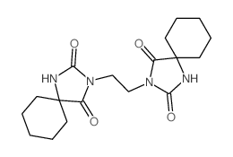 1,3-Diazaspiro[4.5]decane-2,4-dione, 3,3-ethylenebis- Structure