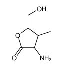 3-Aminotetrahydro-5-(hydroxymethyl)-4-methylfuran-2-one结构式