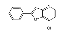 7-chloro-2-phenylfuro[3,2-b]pyridine Structure