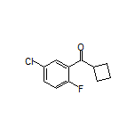 (5-氯-2-氟苯基)(环丁基)甲酮结构式