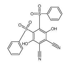 4,5-bis(benzenesulfonyl)-3,6-dihydroxybenzene-1,2-dicarbonitrile Structure