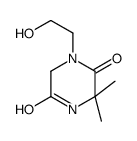 2,5-Piperazinedione,1-(2-hydroxyethyl)-3,3-dimethyl-(9CI) picture