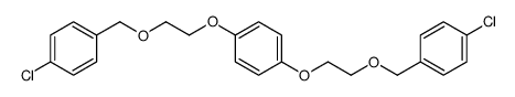 1,4-bis[2-[(4-chlorophenyl)methoxy]ethoxy]benzene Structure