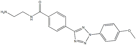 N-(2-aminoethyl)-4- (2-(4-methoxyphenyl)- 2H-tetrazol- 5-yl)benzamide Structure