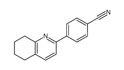 4-[2-(5,6,7,8-tetrahydroquinolyl)]benzenecarbonitrile结构式