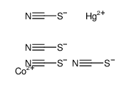 cobalt(2+),mercury(2+),tetrathiocyanate Structure