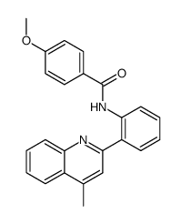 2-(2-(4-methoxybenzoylamino)phenyl)-4-methylquinoline Structure