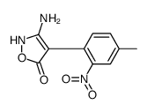 3-amino-4-(4-methyl-2-nitrophenyl)-2H-1,2-oxazol-5-one结构式