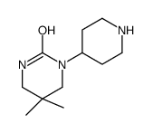 5,5-dimethyl-1-piperidin-4-yl-1,3-diazinan-2-one Structure