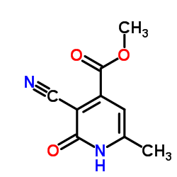 Methyl 3-cyano-6-methyl-2-oxo-1,2-dihydro-4-pyridinecarboxylate结构式