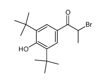 4-(2-bromopropionyl)-2,6-di-tert-butylphenol Structure