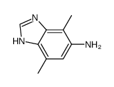 1H-Benzimidazol-5-amine,4,7-dimethyl-(9CI) structure