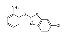 2-[(6-氯-1,3-苯并噻唑-2-基)硫代]苯胺结构式