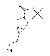 tert-butyl 6-(2-aminoethyl)-3-azabicyclo[3.1.0]hexane-3-carboxylate结构式