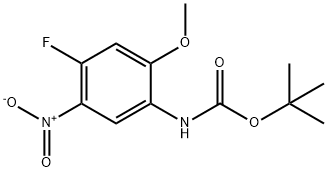 tert-Butyl (4-fluoro-2-methoxy-5-nitrophenyl)carbamate picture