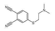 4-[2-(dimethylamino)ethylsulfanyl]benzene-1,2-dicarbonitrile结构式