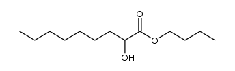 2-hydroxy-nonanoic acid, butyl ester Structure