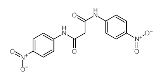 Propanediamide, N1,N3-bis(4-nitrophenyl)-结构式