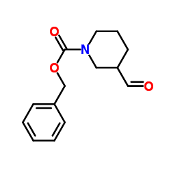 Benzyl 3-formyl-1-piperidinecarboxylate Structure