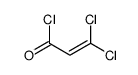 3,3-dichloroprop-2-enoyl chloride结构式