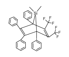 2,3-bis(trifluoromethyl)-1,4,5,6-tetraphenyl-7,7-dimethyl-7-silanorbornadiene Structure