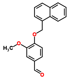 3-Methoxy-4-(1-naphthylmethoxy)benzaldehyde Structure