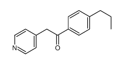 1-(4-propylphenyl)-2-pyridin-4-ylethanone Structure