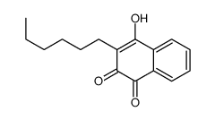 3-hexyl-4-hydroxynaphthalene-1,2-dione Structure