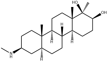 (17aR)-3β-(Methylamino)-17a-methyl-D-homo-5α-androstane-17β,17a-diol structure