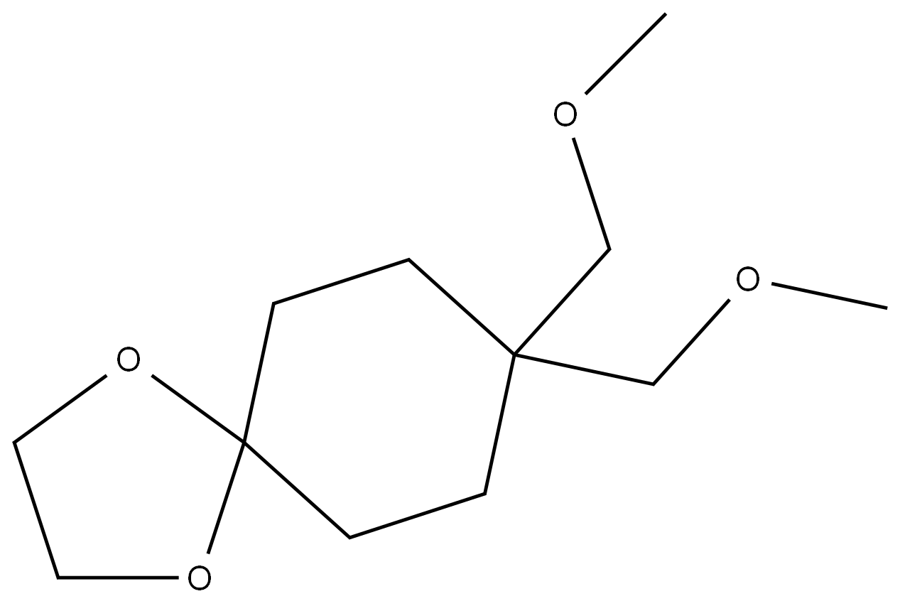 1,4-Dioxaspiro[4.5]decane, 8,8-bis(methoxymethyl)- Structure