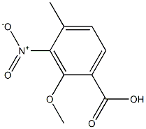 2-Methoxy-4-methyl-3-nitro-benzoic acid Structure