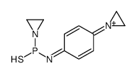 N-(aziridin-1-yl-sulfanyl-phosphanyl)-4-(1-azoniacycloprop-1-ylidene)c yclohexa-2,5-dien-1-imine结构式