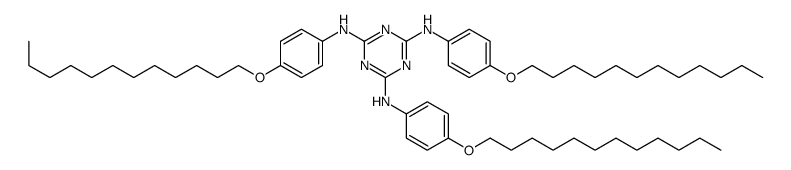 2-N,4-N,6-N-tris(4-dodecoxyphenyl)-1,3,5-triazine-2,4,6-triamine Structure