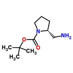 (R)-2-(氨甲基)-1-BOC-吡咯烷结构式