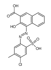 4-[(4-chloro-5-methyl-2-sulphophenyl)azo]-3-hydroxy-2-naphthoic acid Structure