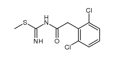 N-(2,6-dichlorophenyl)acetyl-S-methylisothiourea Structure