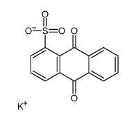 1-ANTHRAQUINONESULFONIC ACID, POTASSIUM SALT Structure