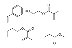 甲基丙烯酸羟乙基酯和甲基丙烯酸甲酯的聚合物结构式