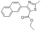 2-methyl-4-(2-naphthalenyl)-5-thiazolecarboxylic acid ethyl ester Structure