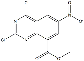 methyl 2,4-dichloro-6-nitroquinazoline-8-carboxylate Structure