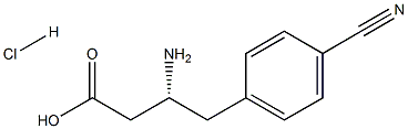 (R)-3-Amino-4-(4-cyanophenyl)-butyric acid-HCl结构式