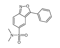 N,N-dimethyl-3-phenyl-2,1-benzoxazole-5-sulfonamide结构式